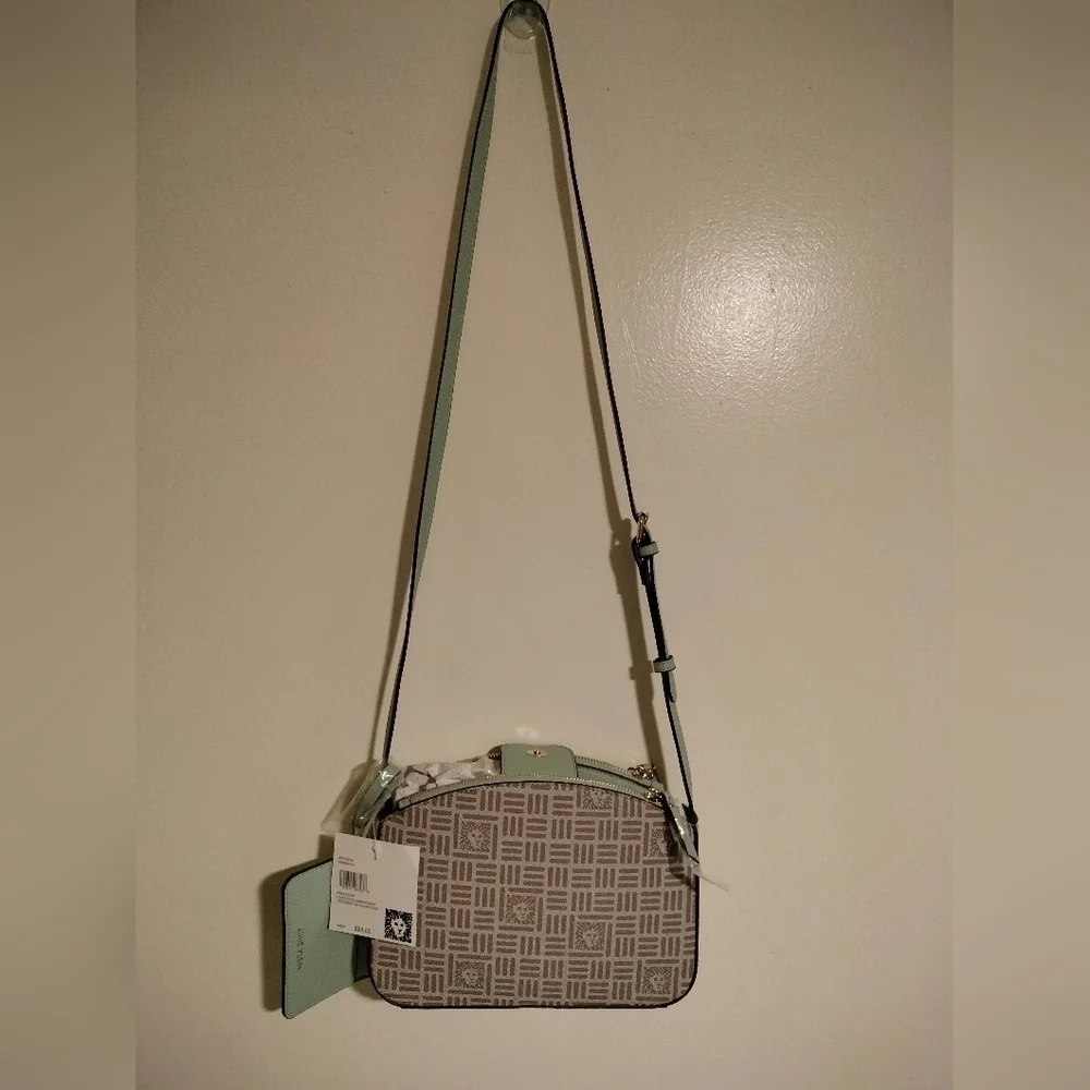 Anne Klein Logo Triple Compartment Crossbody with Card Case - Picture 3 of 15